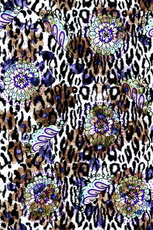 抽象花印花华亿平台图片