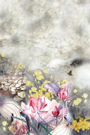 花卉印花华亿平台图片