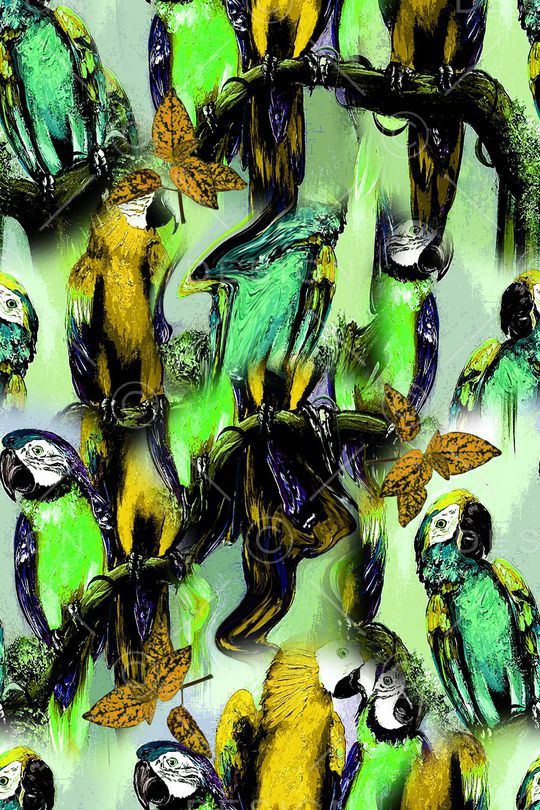 抽象艺术手绘印花华亿平台图片