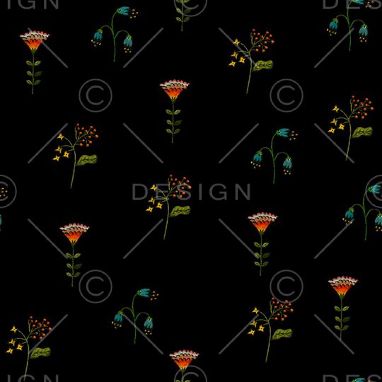 连衣裙印花华亿平台图片