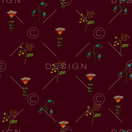 连衣裙印花华亿平台图片