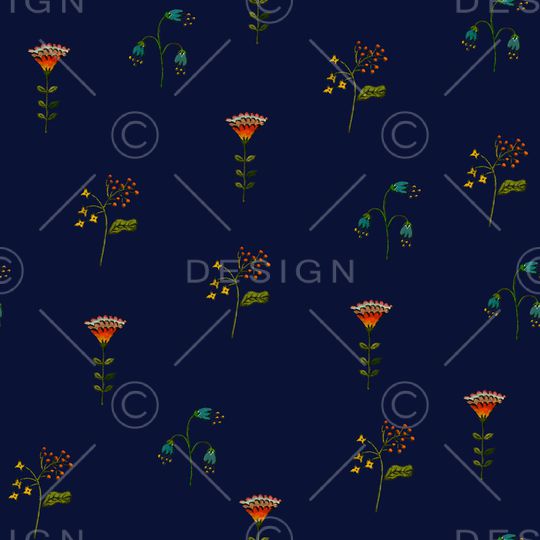 连衣裙印花华亿平台图片