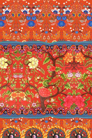 中国风印花华亿平台图片