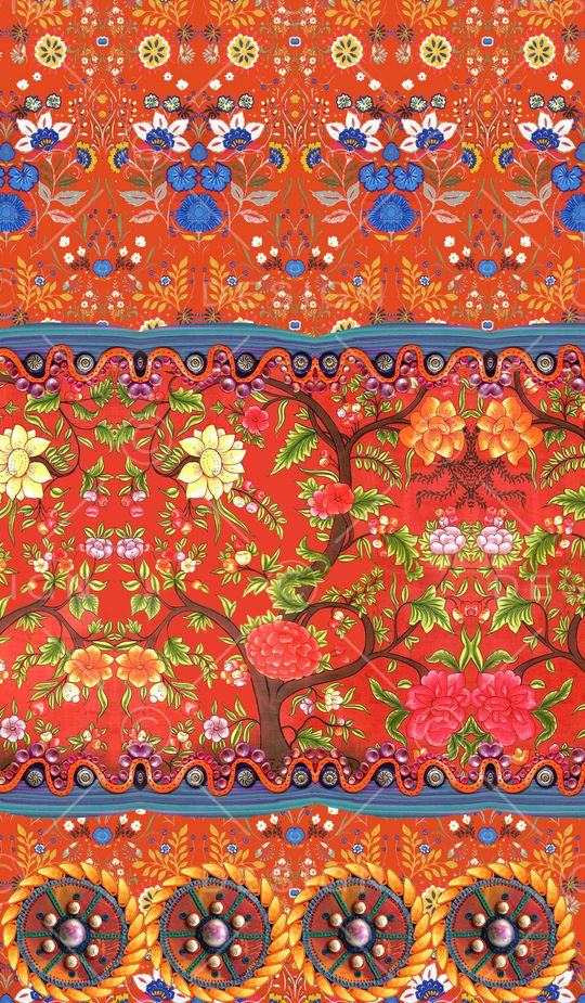 中国风印花华亿平台图片