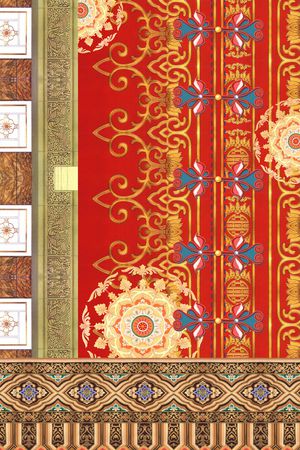 中国风印花华亿平台图片