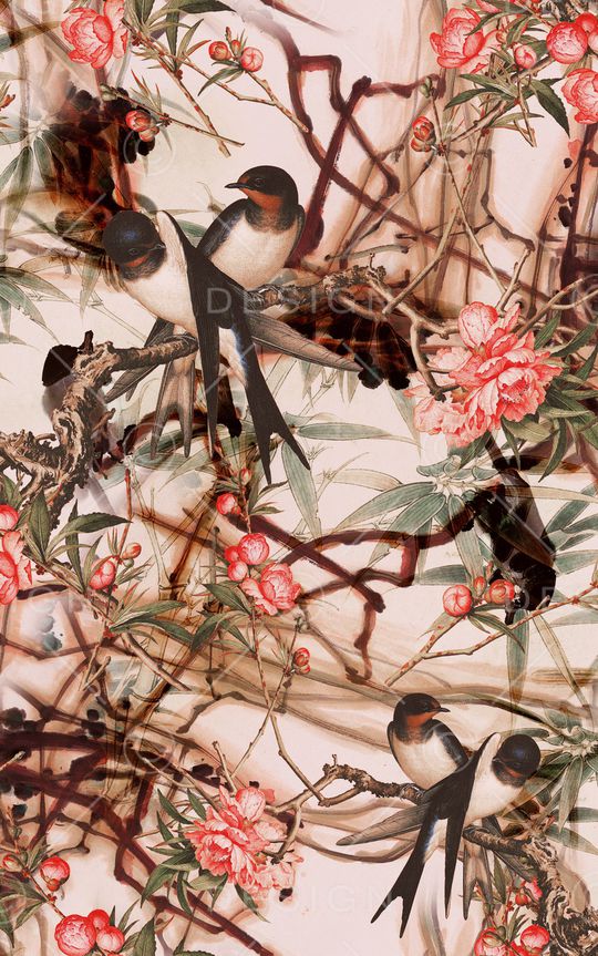 中国风印花华亿平台图片