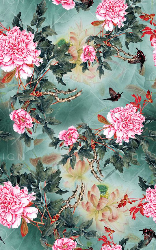 中国风印花华亿平台图片