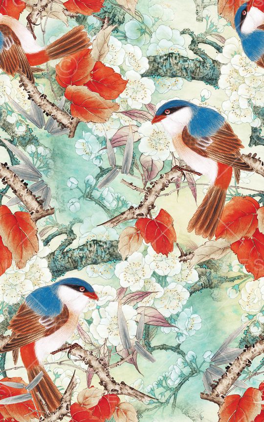 中国风印花华亿平台图片