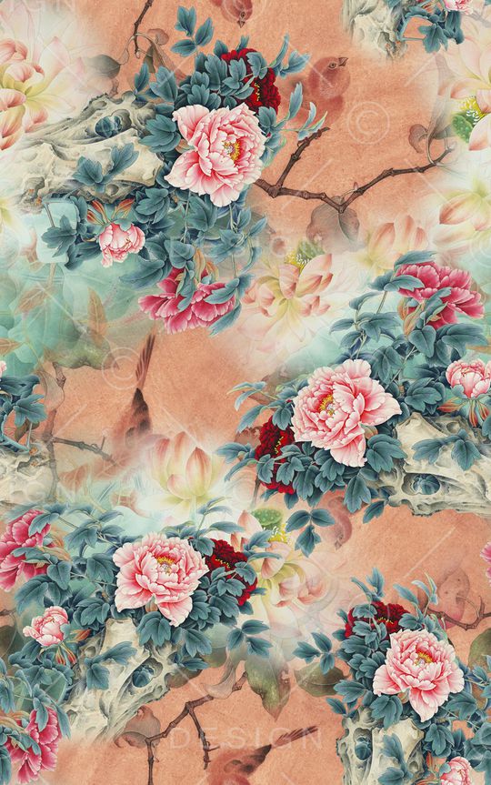 中国风印花华亿平台图片