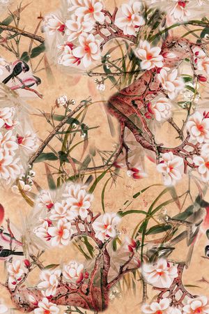 中国风印花华亿平台图片