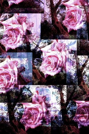 抽象花印花华亿平台图片