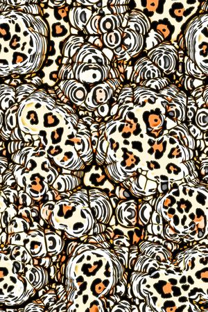 抽象肌理印花华亿平台图片