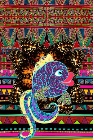 小丑鱼印花华亿平台图片