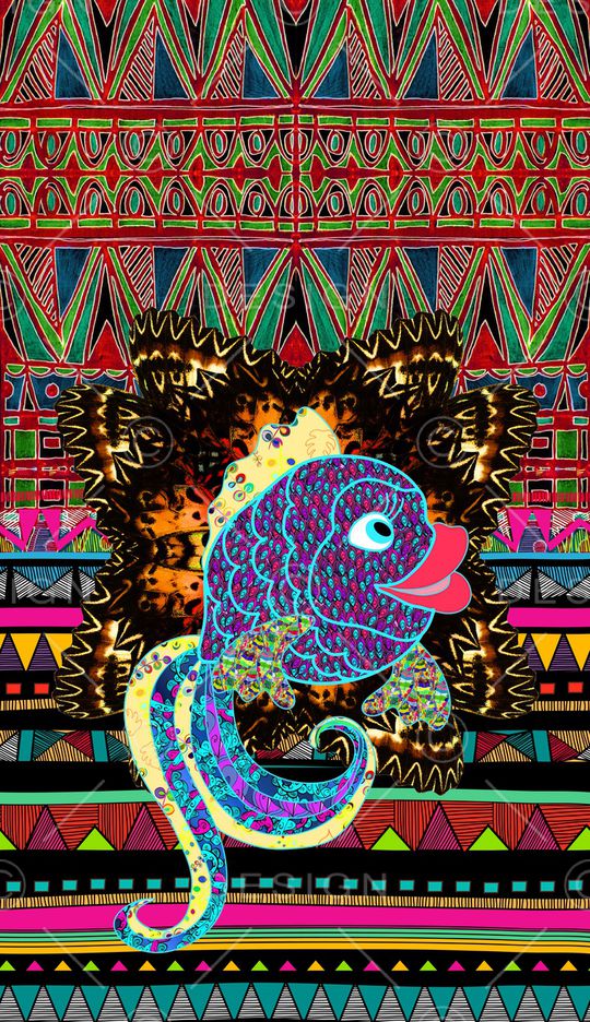 小丑鱼印花华亿平台图片