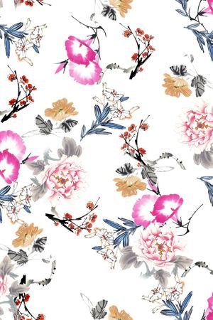 花卉印花华亿平台图片