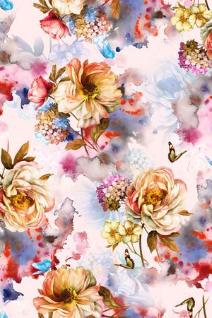 玫瑰印花华亿平台图片