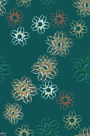 抽象花卉印花华亿平台图片