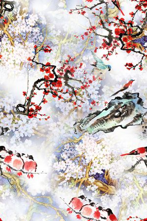 手绘印花华亿平台图片