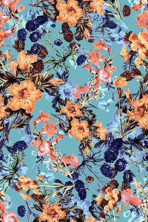 小碎花印花华亿平台图片