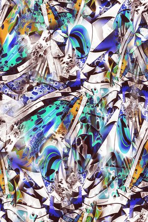 抽象印花华亿平台图片