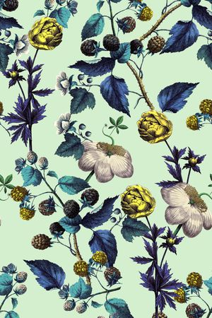 高清花卉印花华亿平台图片