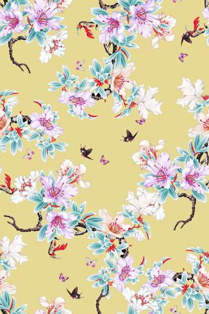 牡丹印花华亿平台图片