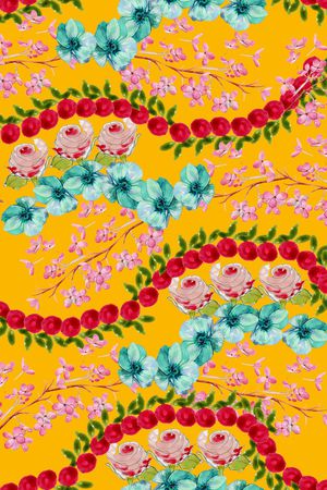 手绘印花华亿平台图片