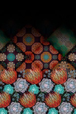 手绘印花华亿平台图片