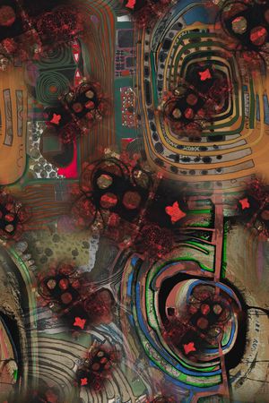 抽象印花华亿平台图片