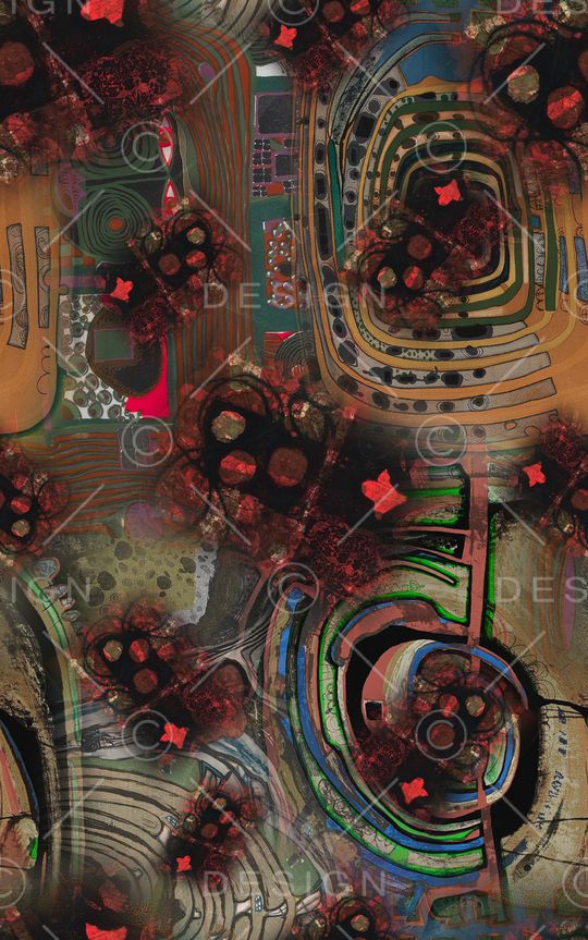 抽象印花华亿平台图片