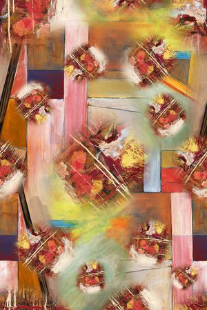 抽象印花华亿平台图片