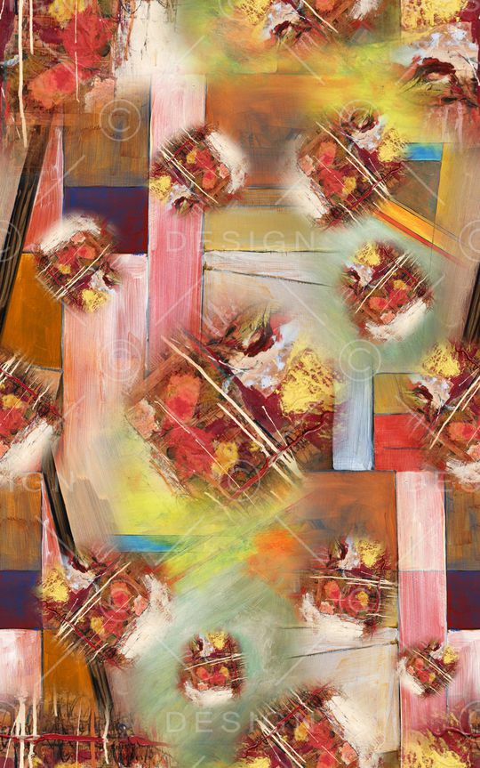 抽象印花华亿平台图片