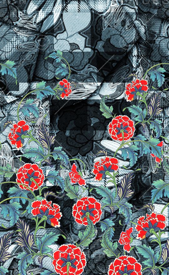 中国风印花华亿平台图片