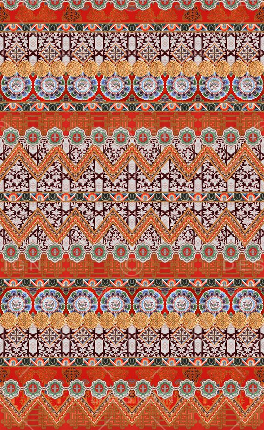 中国风印花华亿平台图片