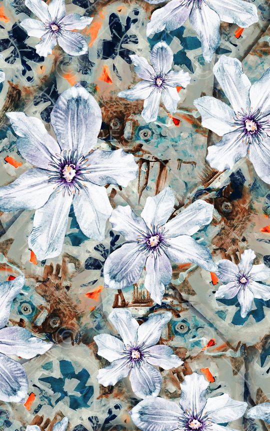 花朵印花华亿平台图片