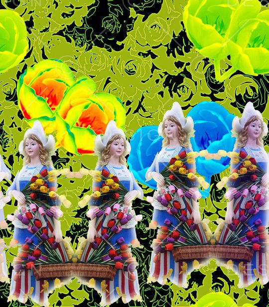 郁金香印花华亿平台图片