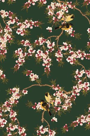 中国风印花华亿平台图片