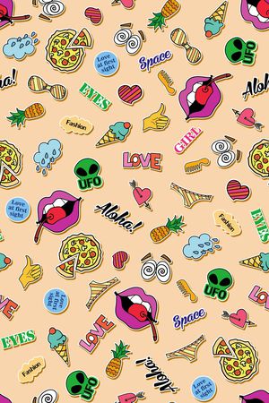 流行时尚印花华亿平台图片