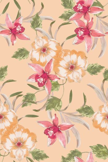 894915-花卉清晰碎花粉底分