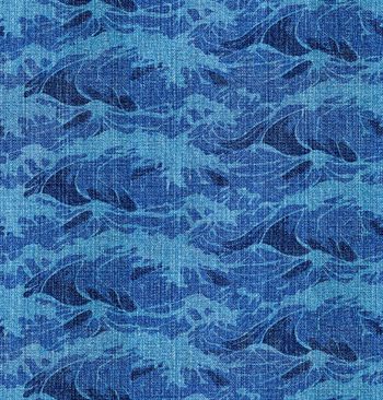 水洗牛仔肌理印花华亿平台图片