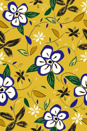 2018春夏彩底花卉印花华亿平台图片