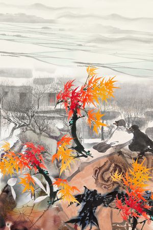 中国风印花华亿平台图片