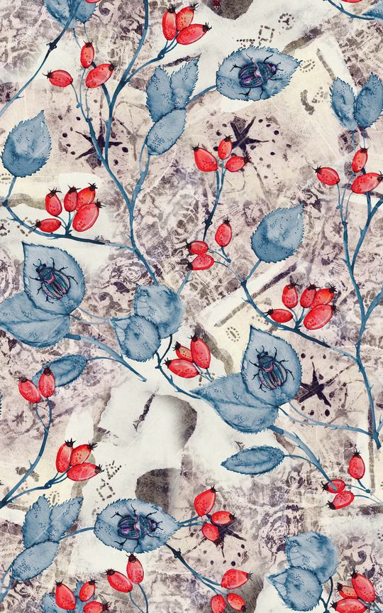 水墨印花华亿平台图片