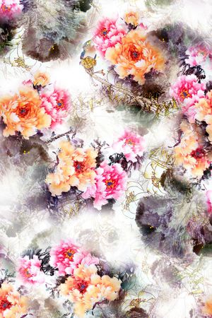 中国风印花华亿平台图片