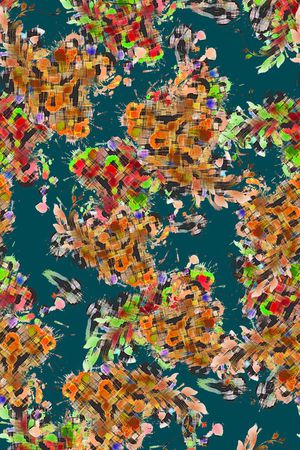 抽象印花华亿平台图片