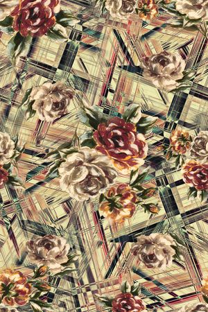 几何印花华亿平台图片