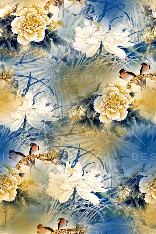 中国风印花华亿平台图片