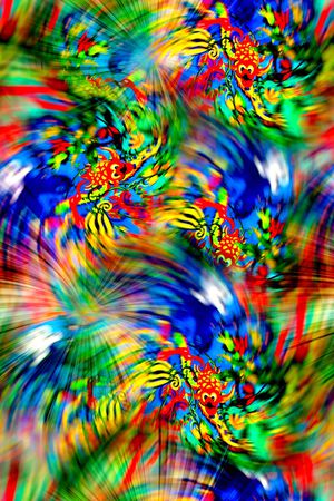 抽象印花华亿平台图片