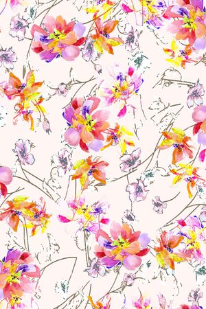 水彩印花华亿平台图片