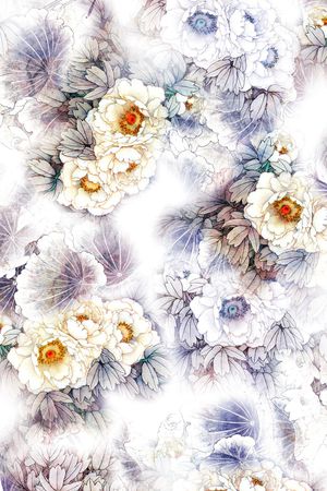 中国风印花华亿平台图片